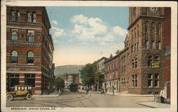 Broadway Jim Thorpe, PA Postcard Postcard Postcard