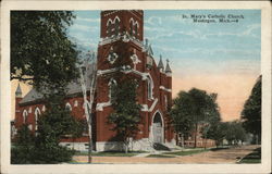 St. Mary's Catholic Church Muskegon, MI Postcard Postcard Postcard