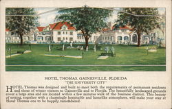 Hotel Thomas Postcard