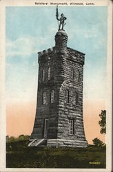 Soldiers' Monument Winsted, CT Postcard Postcard Postcard