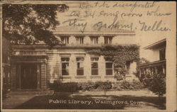 Public Library Wallingford, CT Postcard Postcard Postcard