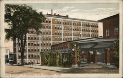 Auto Entrance To Stratfield Hotel Bridgeport, CT Postcard Postcard Postcard