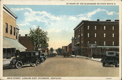 Main Street, Looking East Richmond, KY Postcard Postcard Postcard