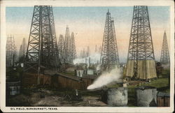 Oil Field Burkburnett, TX Postcard Postcard Postcard