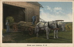 Scene near Lebanon, N. H. New Hampshire Farming Postcard Postcard Postcard