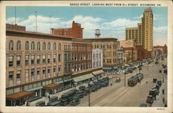 Broad Street Richmond, VA Postcard Postcard Postcard