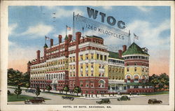 Hotel De Soto, WTOC Radio Savannah, GA Postcard Postcard Postcard