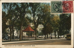 Band Stand on the Common Leominster, MA Postcard Postcard Postcard