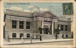 Carnegie Library Watertown, WI Postcard Postcard Postcard