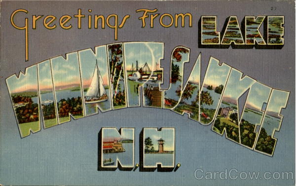 Greetings From Lake Winnipesaukee New Hampshire