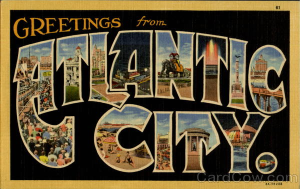 Greetings From Atlantic City New Jersey