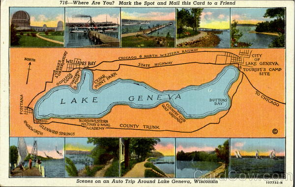 Scenes On An Auto Trip Around Lake Geneva Wisconsin