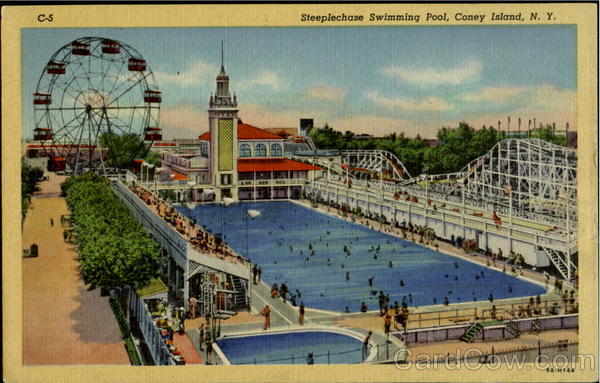 Steeplechase Swimming Pool Coney Island New York