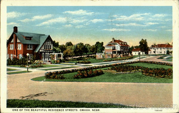 One Of The Beautiful Residence Streets Omaha Nebraska