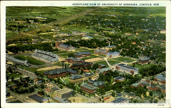 Aeroplane View Of University Of Nebraska Lincoln