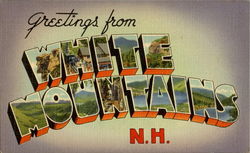 Greetings From White Mountains Postcard
