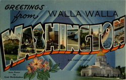 Greetings From Walla Walla Washington Postcard Postcard