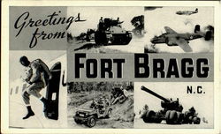 Greetings From Fort Bragg Postcard