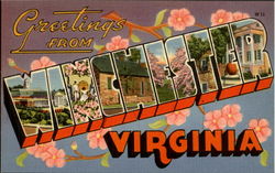 Greetings From Winchester Virginia Postcard Postcard