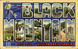 Greetings From Black Mountain North Carolina Postcard Postcard