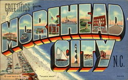 Greetings From Morehead City Postcard