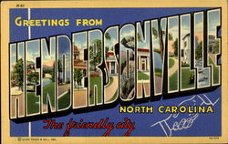 Greetings From Hendersonville Postcard