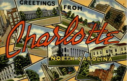 Greetings From Charlotte North Carolina Postcard Postcard