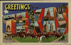 Greetings From Texas Postcard Postcard