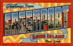 Greetings From Greenport Postcard