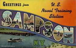 Greetings From Sampson New York Postcard Postcard