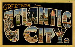 Greetings From Atlantic City New Jersey Postcard Postcard