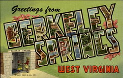 Greetings From Berkeley Springs West Virginia Postcard Postcard