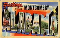 Greetings From Montgomery Alabama Postcard Postcard