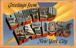 Greetings From United Nations Postcard