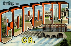 Greetings From Cordele Postcard