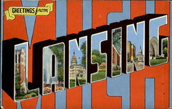 Greetings From Lansing Michigan Postcard Postcard