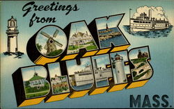 Greetings From Oak Bluffs Postcard