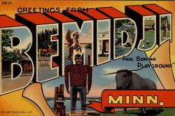 Greetings From Bemidji Minnesota Postcard Postcard