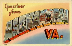 Greetings From Alexandria Virginia Postcard Postcard