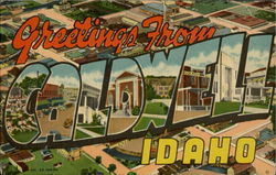 Greetings From Caldwell Idaho Postcard Postcard