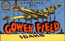 Greetings From Gowen Field Postcard