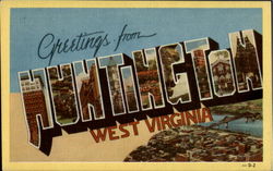 Greetings From Huntington West Virginia Postcard Postcard