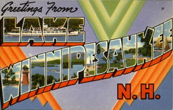 Greetings From Lake Winnipesaukee Postcard