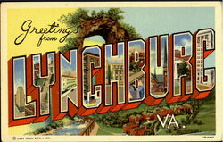 Greetings From Lynchburg Virginia Postcard Postcard