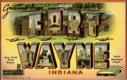 Greetings From Fort Wayne Indiana Postcard Postcard