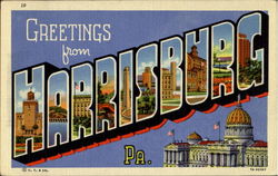 Greetings From Harrisburg Postcard