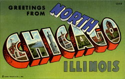 Greetings From North Chicago Postcard
