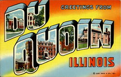 Greetings From Du Quoin Illinois Postcard Postcard