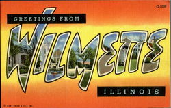 Greetings From Wilmette Illinois Postcard Postcard