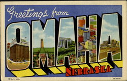 Greetings From Omaha Postcard
